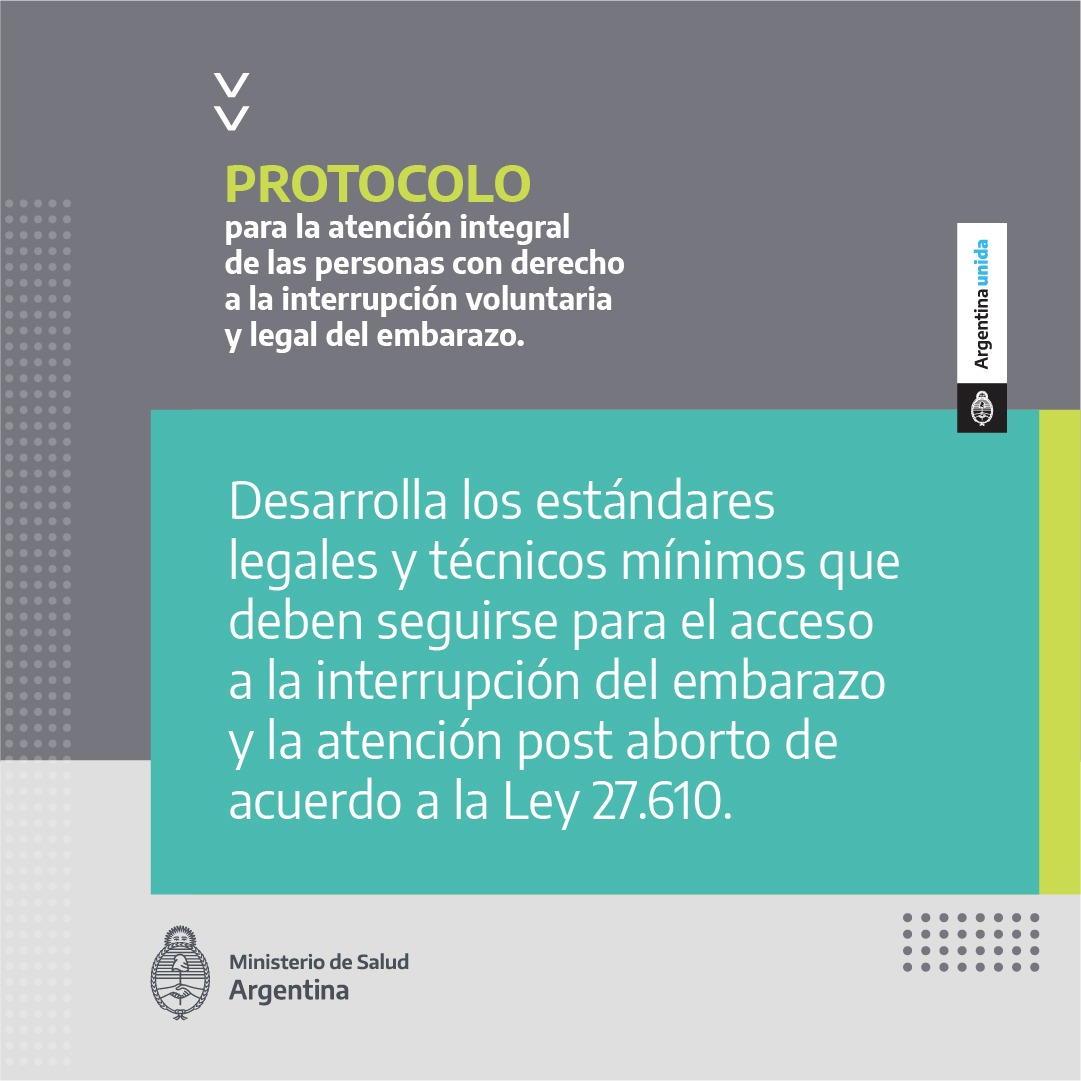 Protocolo para la atención integral de las personas con derecho a la interrupción voluntaria y legal del embarazo.  Actualización 2021